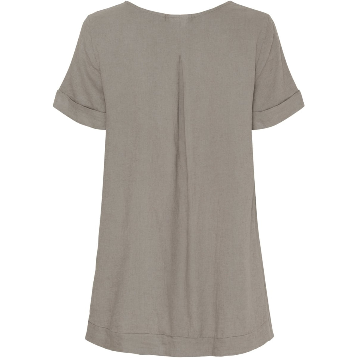 Bluse oversize hør – Fango / beige - VIAMAJA.DK