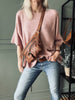 Blouse Sia Rose ancienne – Oversize