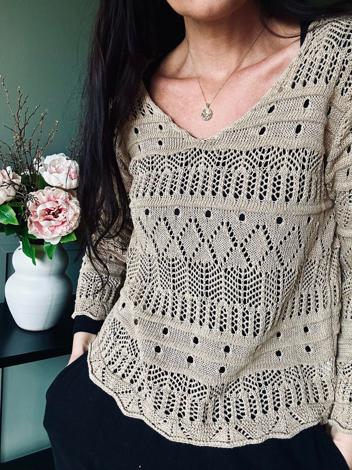 Bluse Viga Beige - VIAMAJA.DK