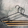 Cintres Lot de 3 - Métal et bois