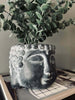Pot Buddha - Ciment gris