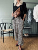 Pantalon Léopard loose fit