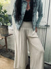 Pantalon à smocks - Beige clair