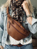 Sac banane Ella dark cognac