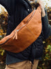Banane en cuir de buffle Cognac – XL