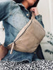 Sac banane JUNE -  Beige foncé