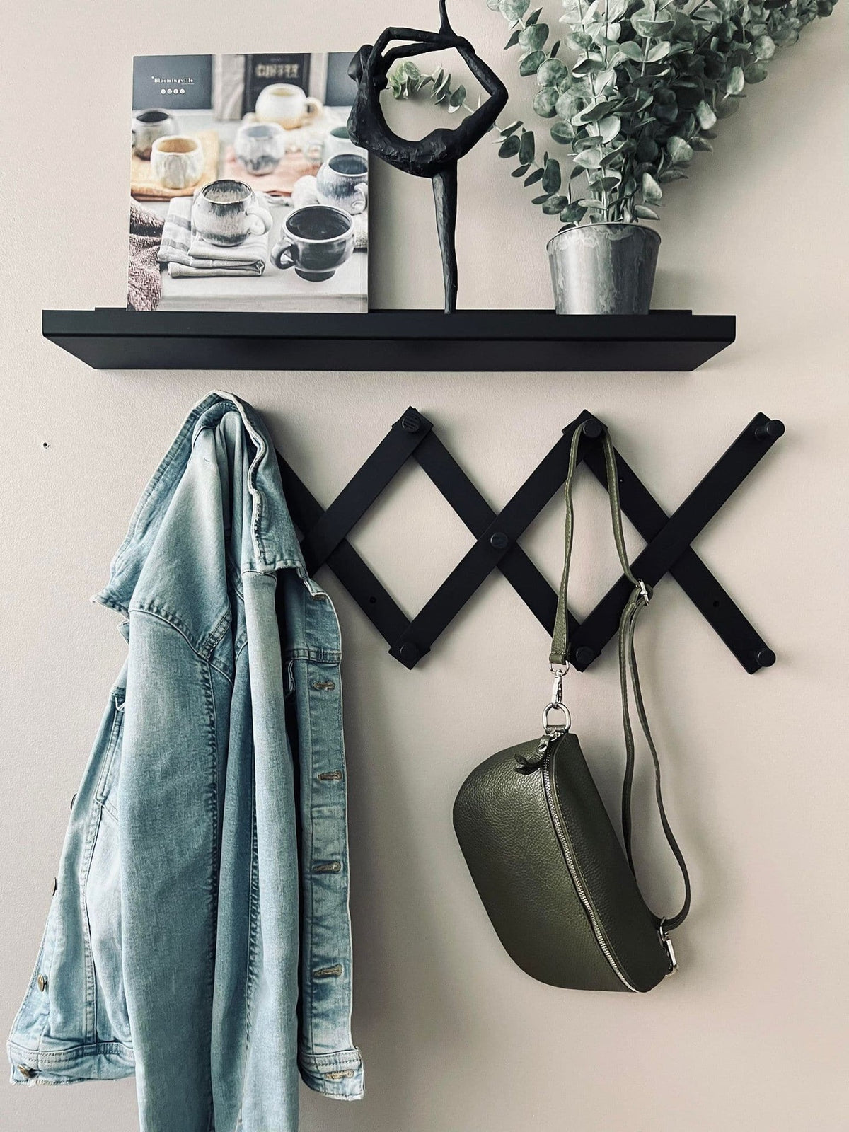 Bumbag Kaki leather - VIAMAJA.DK