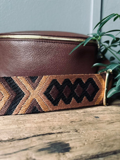 Bumbag med luxrem - Dark brown - VIAMAJA.DK