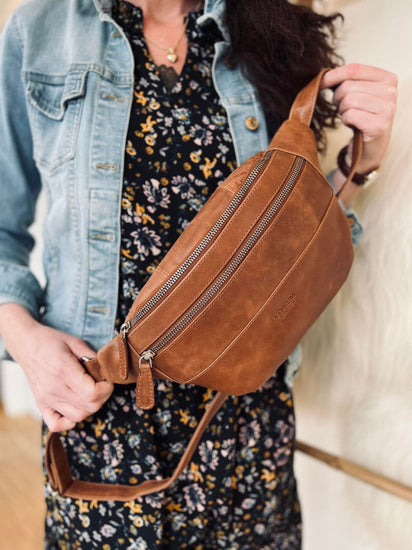Bumbag Nelly Cognac - VIAMAJA.DK