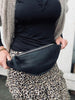 Bumbag ROCKET SMALL- Peau d’agneau noire