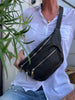 Sac banane SOLO - cuir noir
