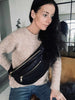 Bumbag XL MIRA - Cuir souple avec fermetures éclair dorées