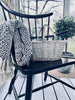 Panier de ville avec 2 anses - Tressage gris