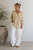 Chemise en velours côtelé baby - Cappuccino