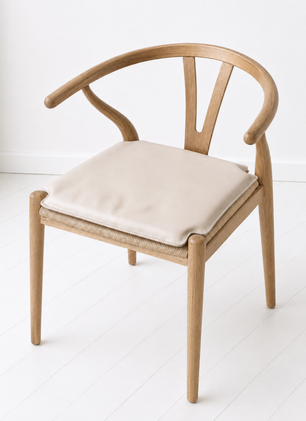 Coussin en cuir Beige - Convient à la chaise Y-stolen