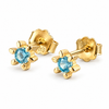 Puces d'oreilles GIA Blue - Argent sterling