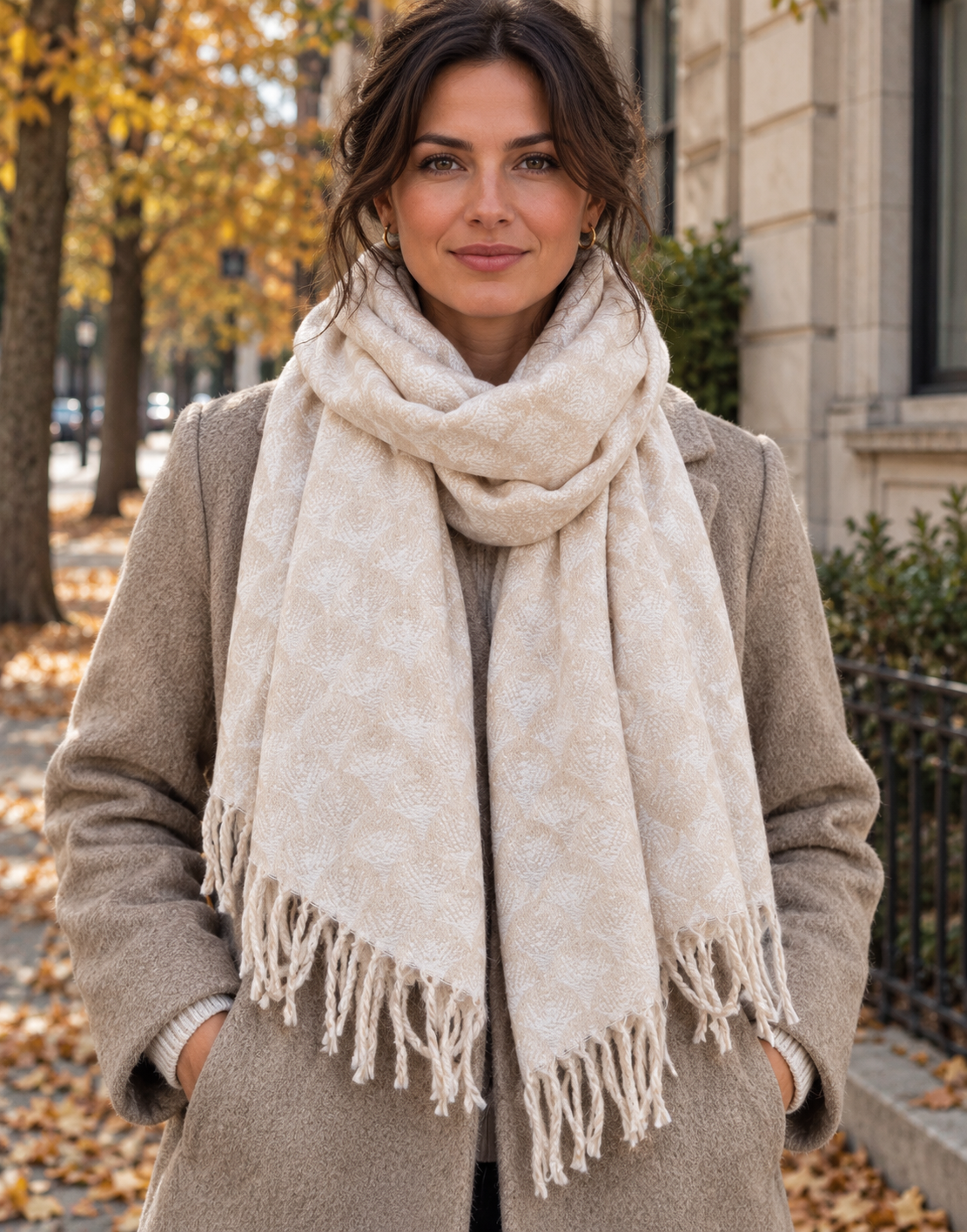 Foulard Malene - Crème