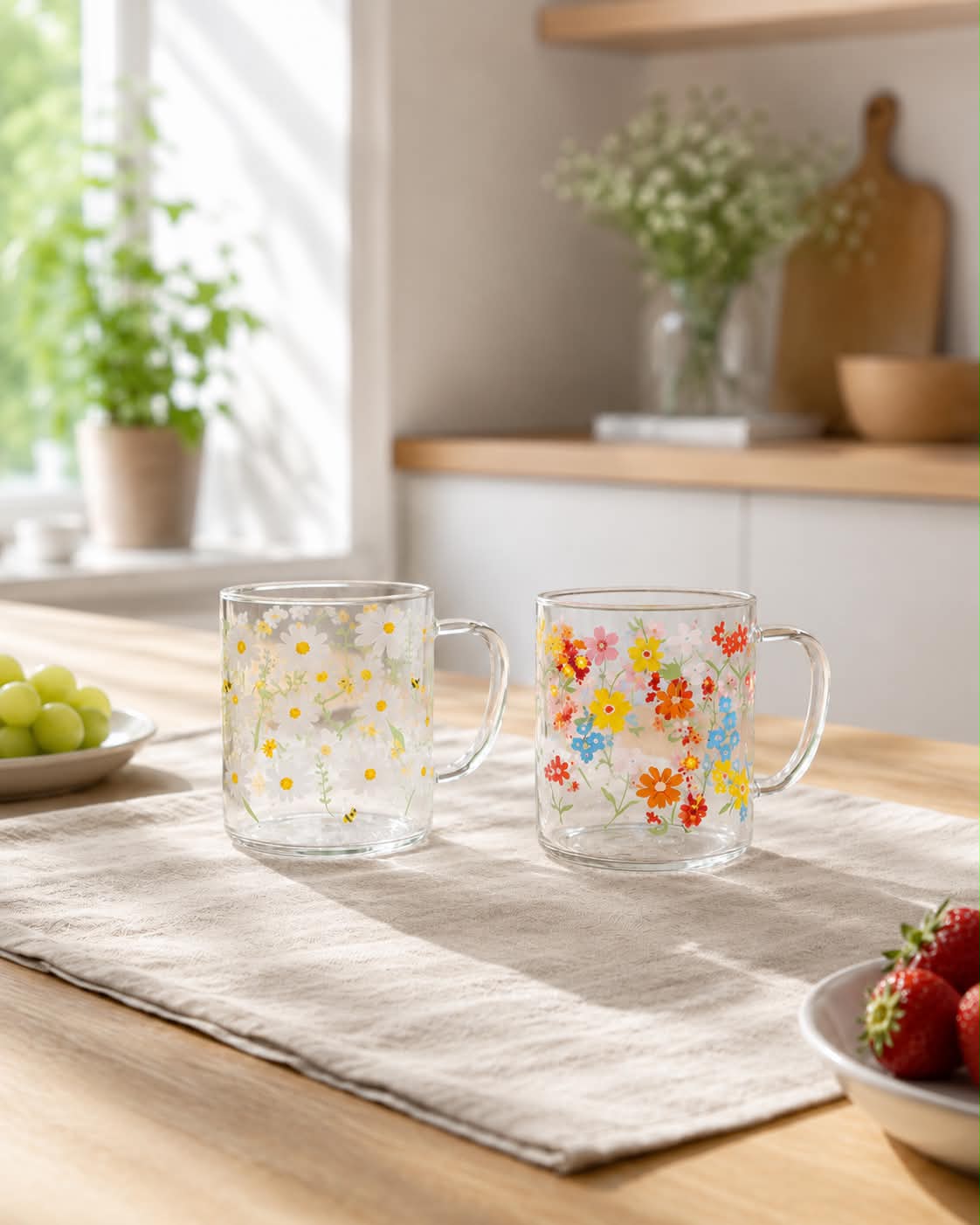 Tasse en verre Summer - Color mix
