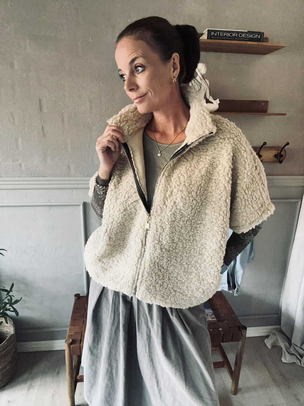 Veste Teddy beige