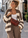 Bumbag Cuir lavé - Dark cognac