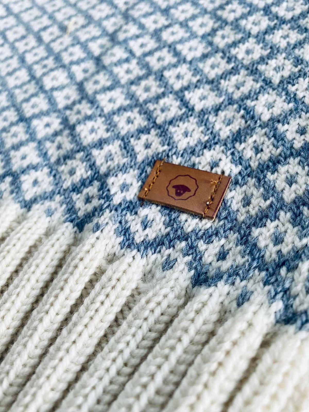 Cardigan i merinould – Iris blue L - VIAMAJA.DK