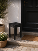 Tabouret noir - pour intérieur / extérieur