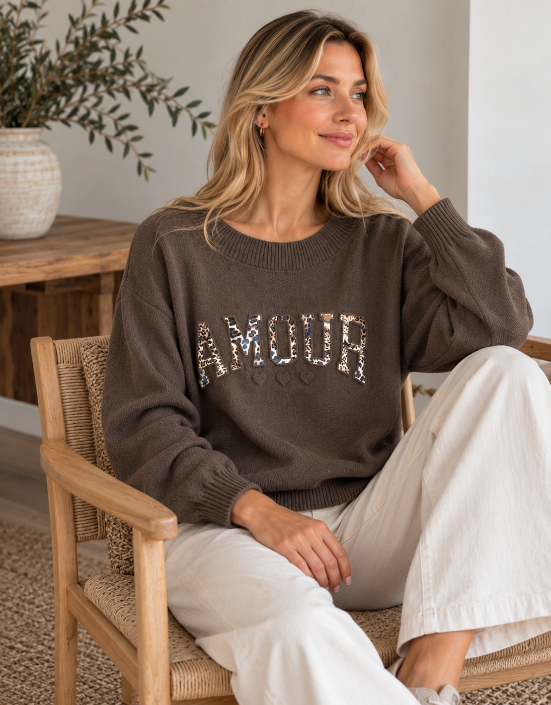Pull en maille Miretta – Léopard