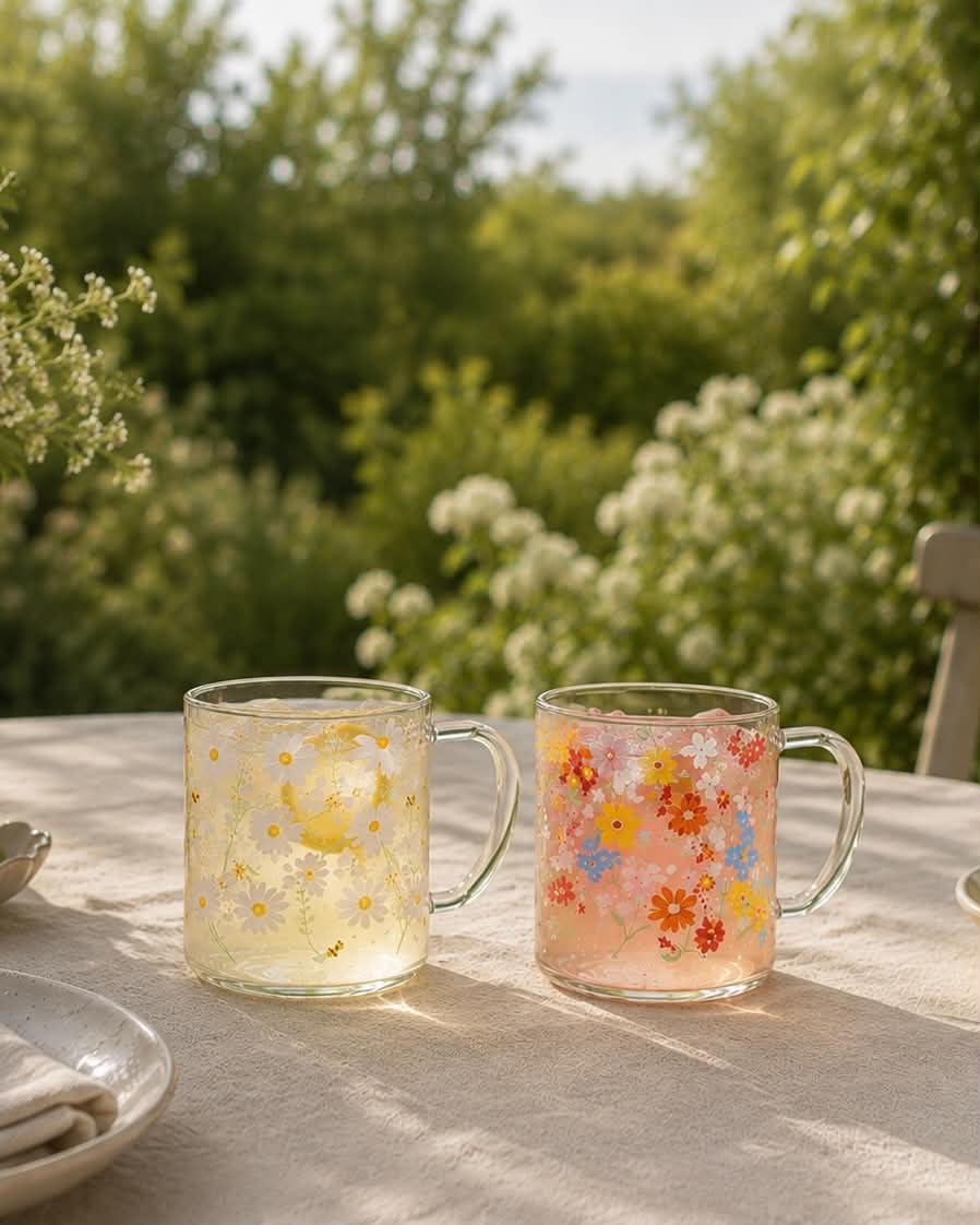 Tasse en verre Summer - Color mix