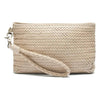 Clutch- ANNA avec détails tressés - Sable