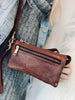 Clutch / sac en cuir - Brandy