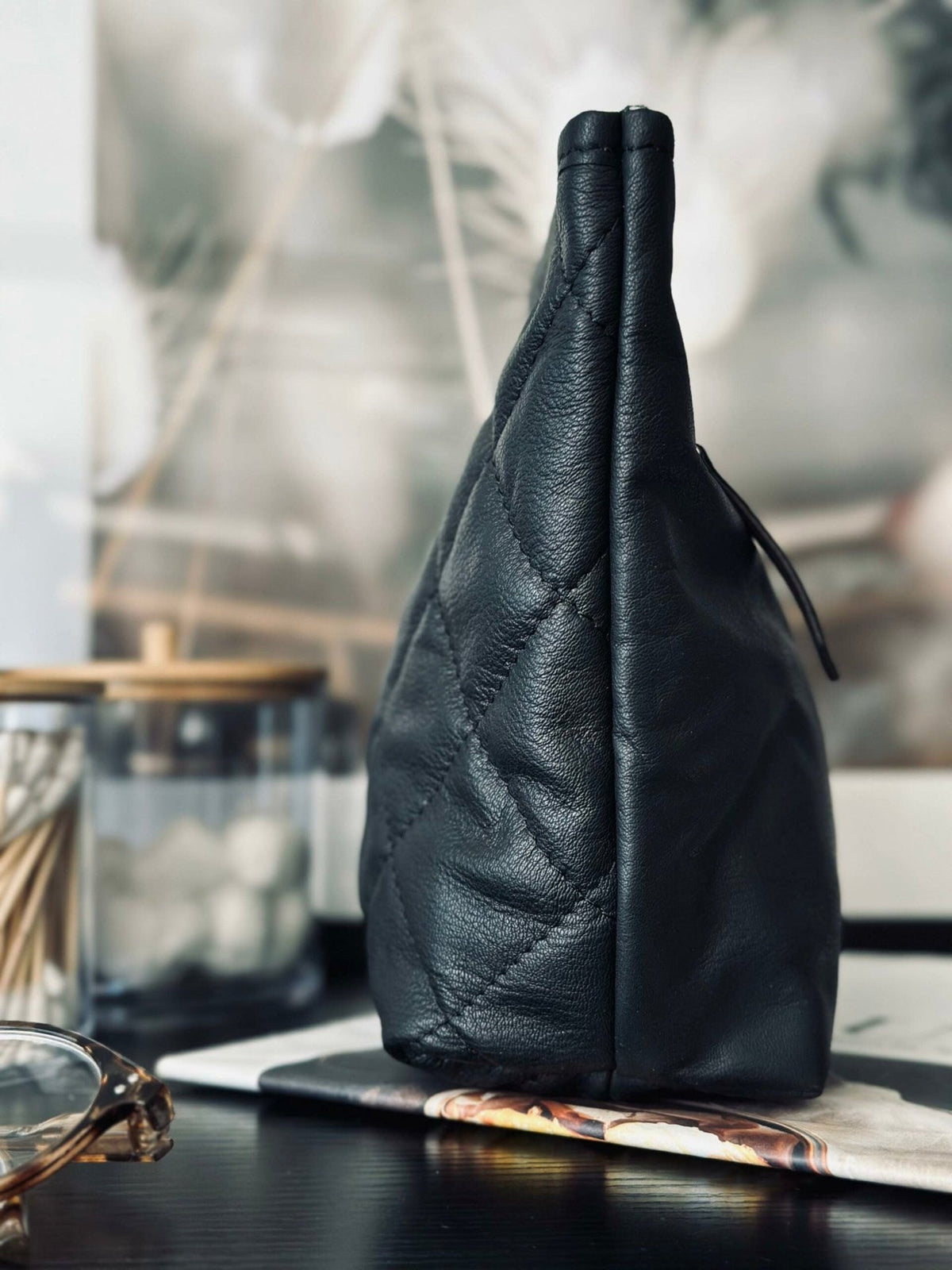 Clutch SOFT LEATHER – Black - VIAMAJA.DK