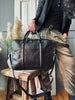 Sac ordinateur Croco Black leather