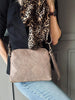 Pochette crossbody ALICE Taupe - Bandoulière incluse