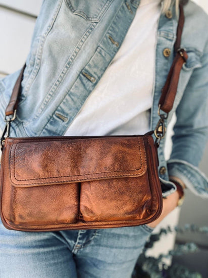 Crossbody FAVORIT LUNA - 2 taskeremme medfølger - VIAMAJA.DK
