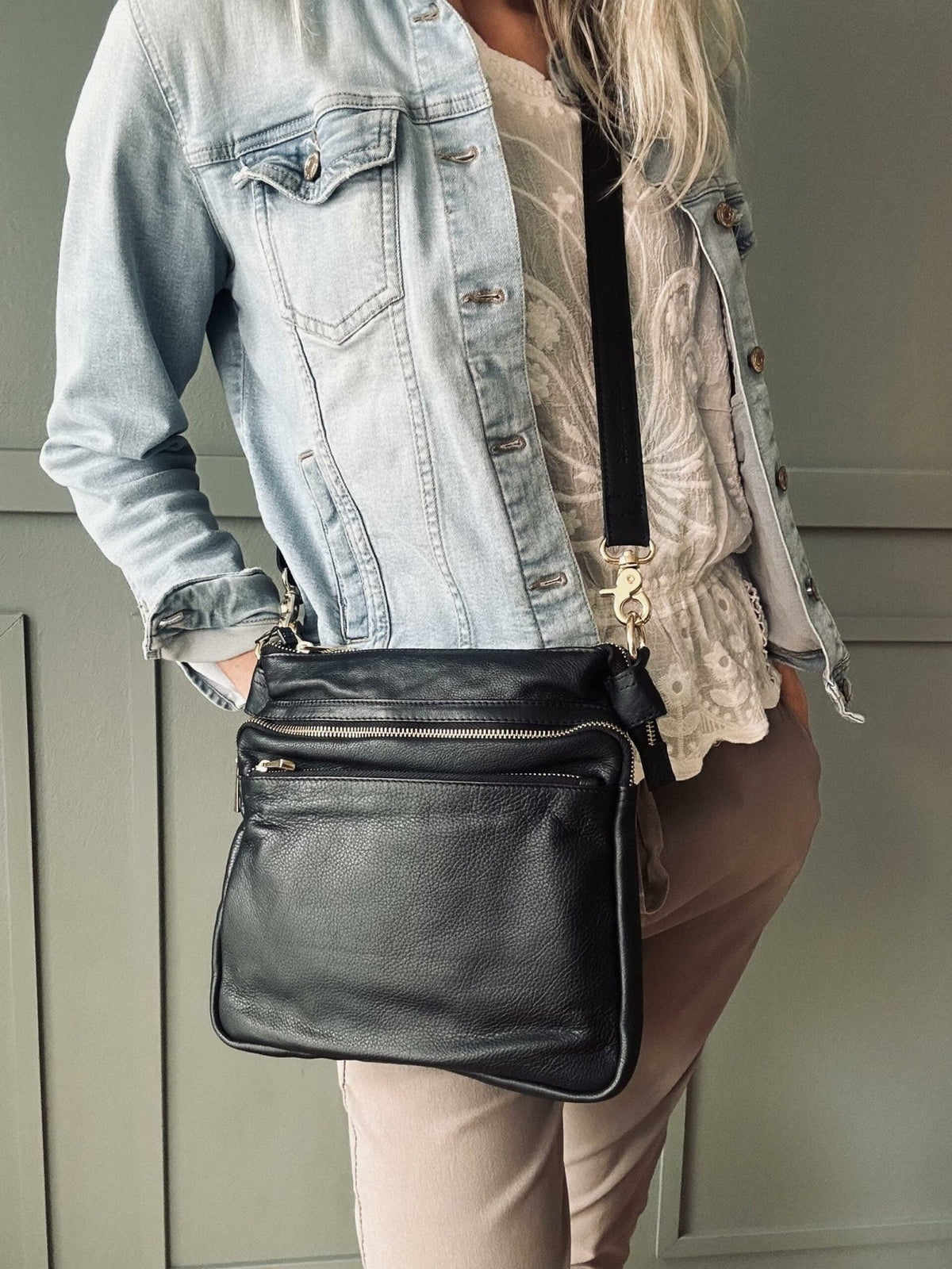 Crossbody Jenna Big – Black - VIAMAJA.DK