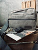 Sac bandoulière en toile gris unisexe