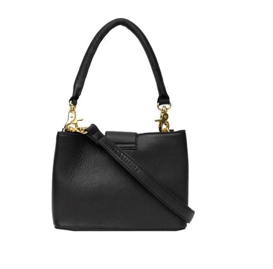 Crossbody Lux Big – Black / gold - VIAMAJA.DK