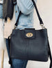 Crossbody Lux Big noir / laiton