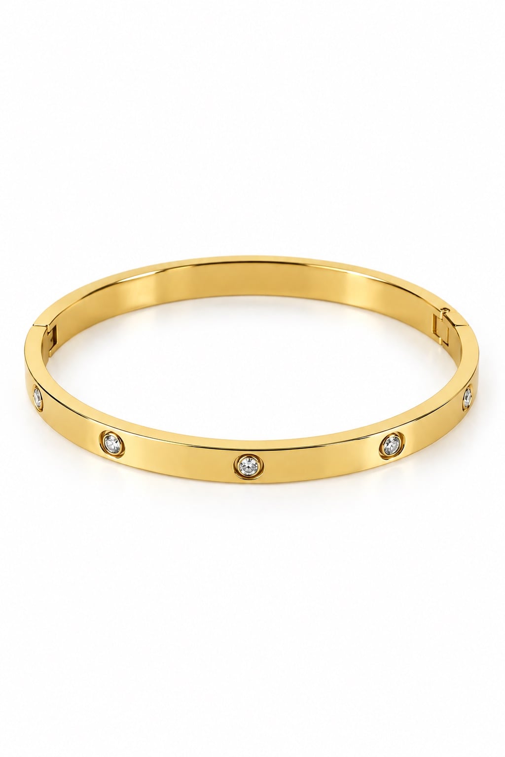 Bracelet rigide Mindy plaqué or 18K