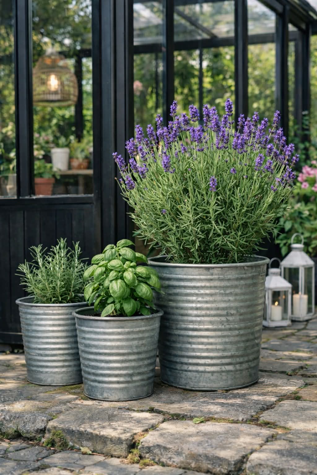 Cache-pots Zinc - Lot de 3 pièces