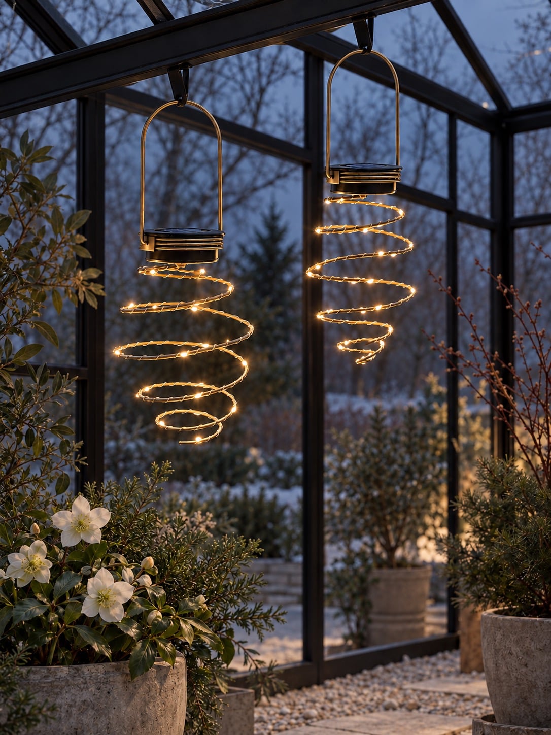 Spirale GOLDEN avec panneaux solaires - 2 pcs.