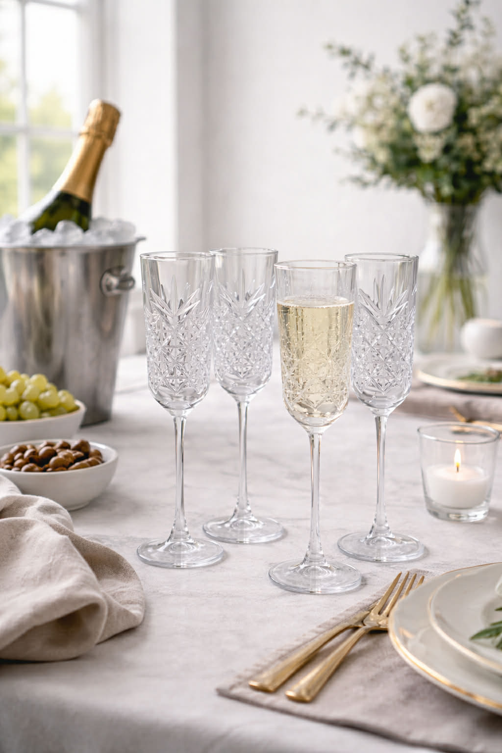 Flûtes à champagne - 4 pcs