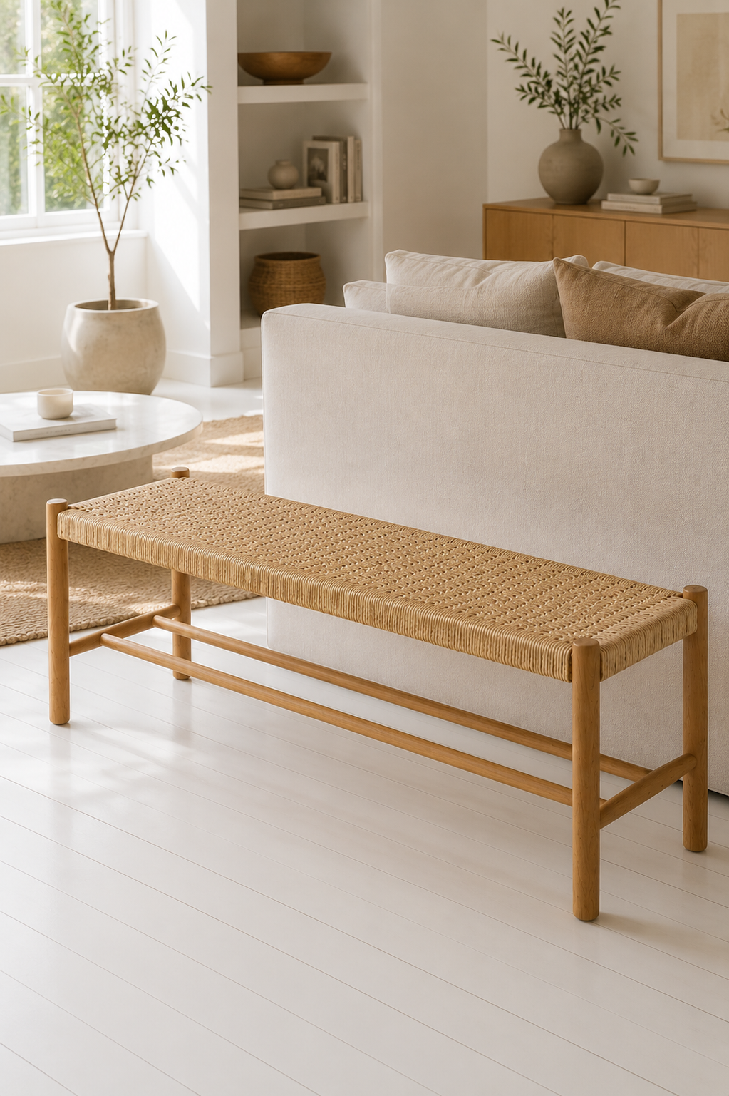 Banc Chêne naturel - 120 cm