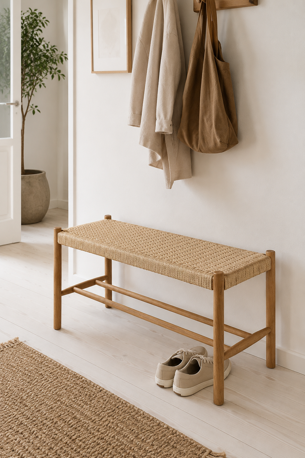 Banc Chêne naturel - 90 cm