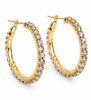 Boucles d’oreilles Smilla Hoops plaquées or