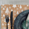 Set de table en liège - Noël blanc
