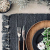 Set de table charbon - coton recyclé