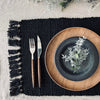 Set de table Noir - Coton recyclé