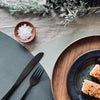 Set de table - Réversible Menthe / anthracite - Ovale