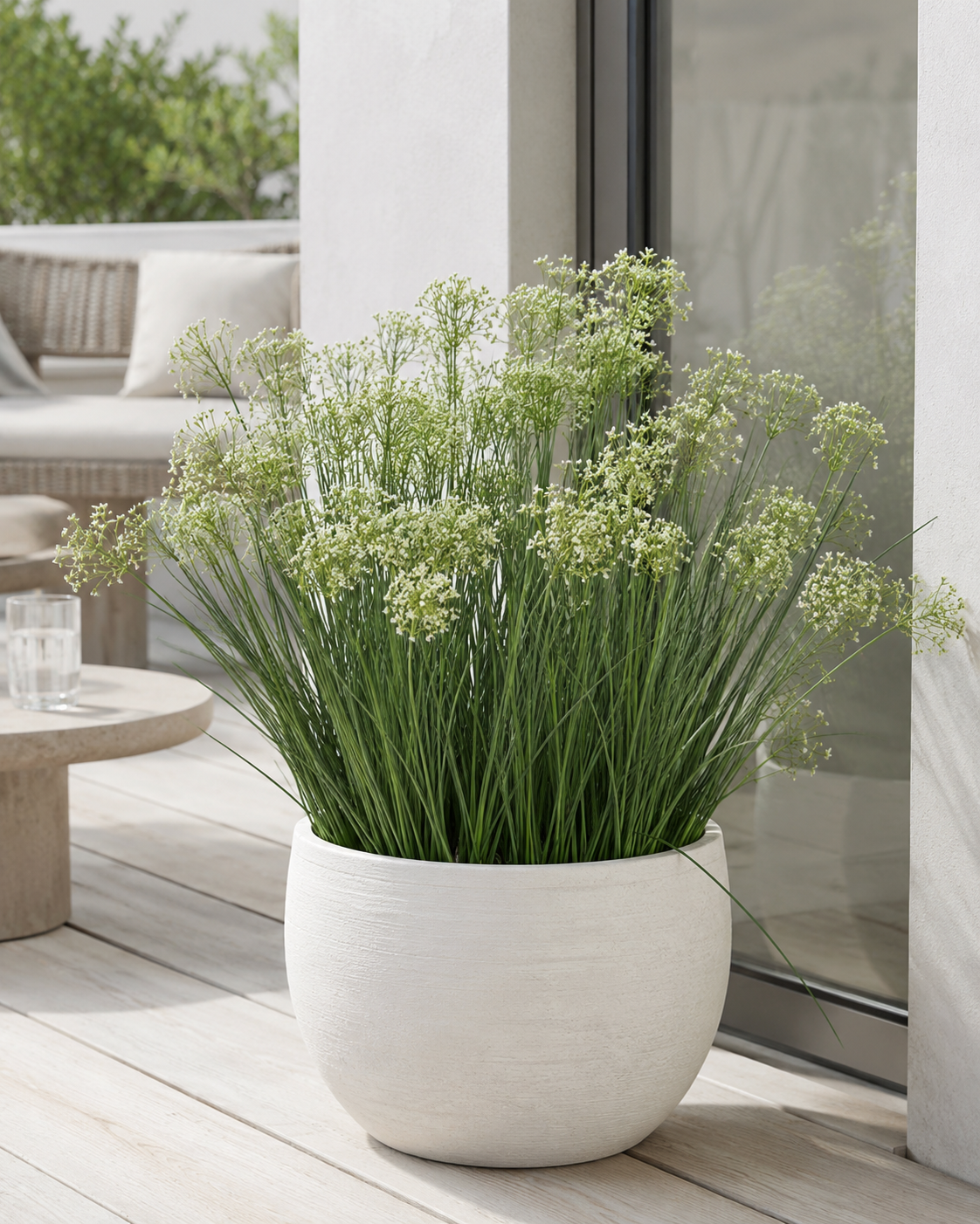 Cerfeuil sauvage en bouquet pour intérieur et extérieur - 70 cm